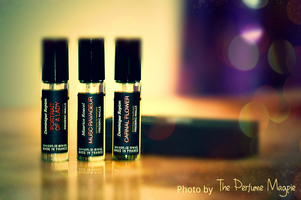 Three perfumes chosen by Editions de Parfums -- Photo by The Perfume Magpie