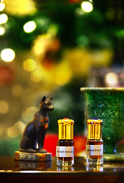 The samples of Winter Rouge and Tabanesque by Eternal Scents | Photo by The Perfume Magpie