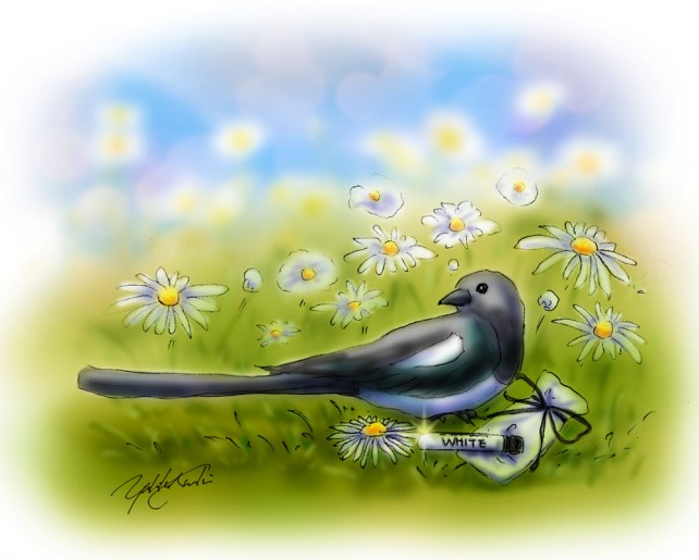 Magpie & Puredistance WHITE | Illustration by The Perfume Magpie