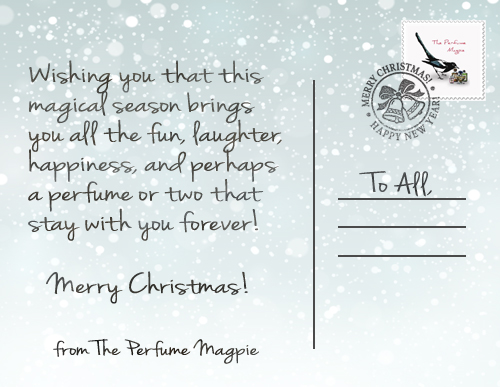 Christmas Message from The Perfume Magpie
