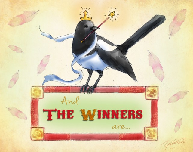 Winter Giveaway Winners!! | Illustration by The Perfume Magpie